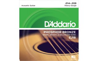 D'Addario EJ18 Phosphor Bronze Heavy [14-59]